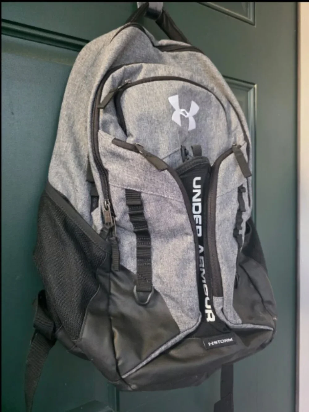 Under Armour UA Storm Backpack Heathered Grey Black Laptop Backpack